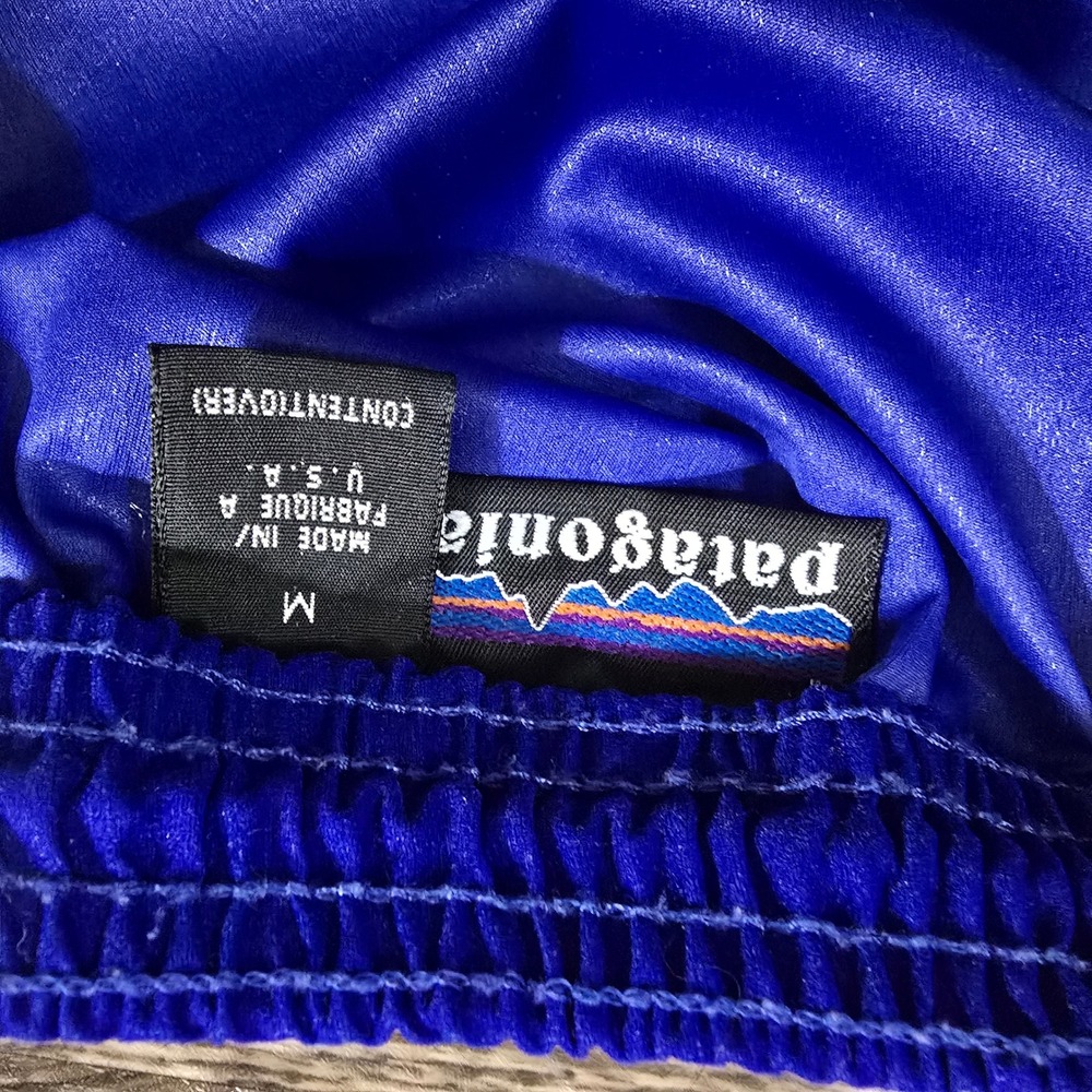 PATAGONIA Track‎ Pants Mens M Blue Excellent Vintage 2001 USA 24170 Reflective - Picture 3 of 8